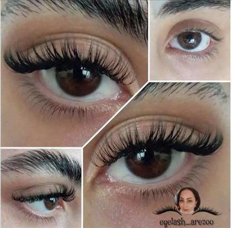 اکستنشن مژه و ابرو آرزو