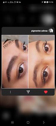 میکروبلدینگ ابرو زهرا کرمانی