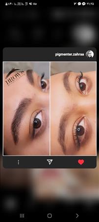 میکروبلدینگ ابرو زهرا کرمانی
