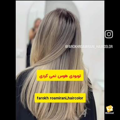 خدمات رنگ و لایت مو امیرانی تهران